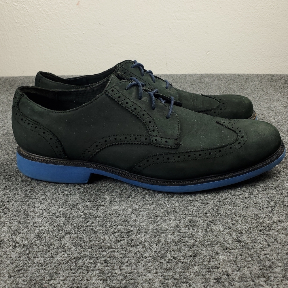 Cole Haan Great Jones Wingtip Derby Shoes Mens 13 Brogue Gray Leather Oxfords